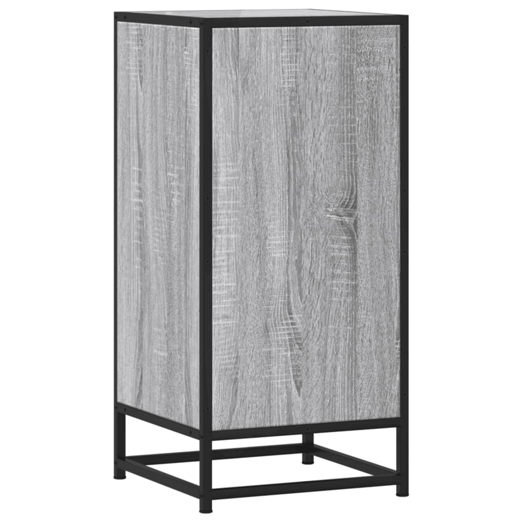 Skjenk grå sonoma 35,5x35x76 cm konstruert tre og metall