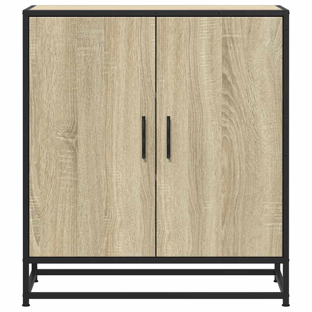 Skjenk sonoma eik 68x35x76 cm konstruert tre og metall