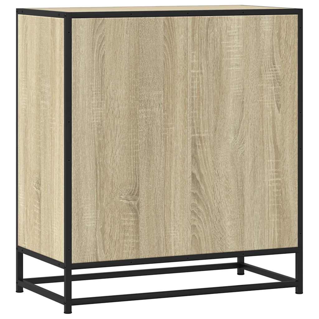 Skjenk sonoma eik 68x35x76 cm konstruert tre og metall