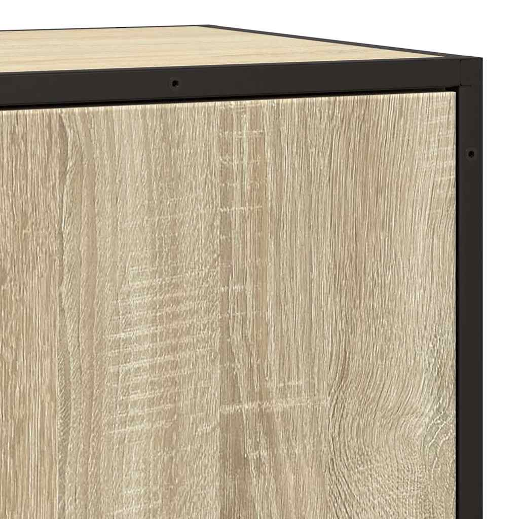 Skjenk sonoma eik 68x35x76 cm konstruert tre og metall