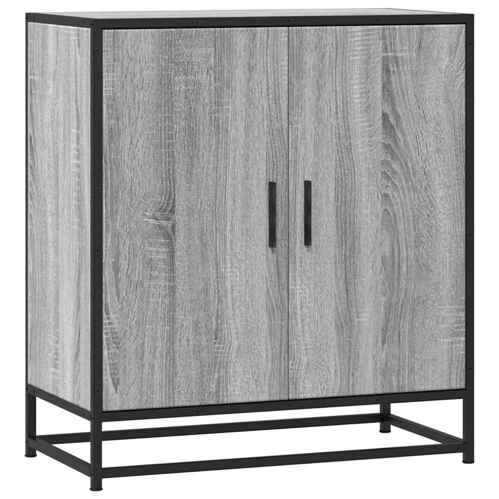 Skjenk grå sonoma 68x35x76 cm konstruert tre og metall