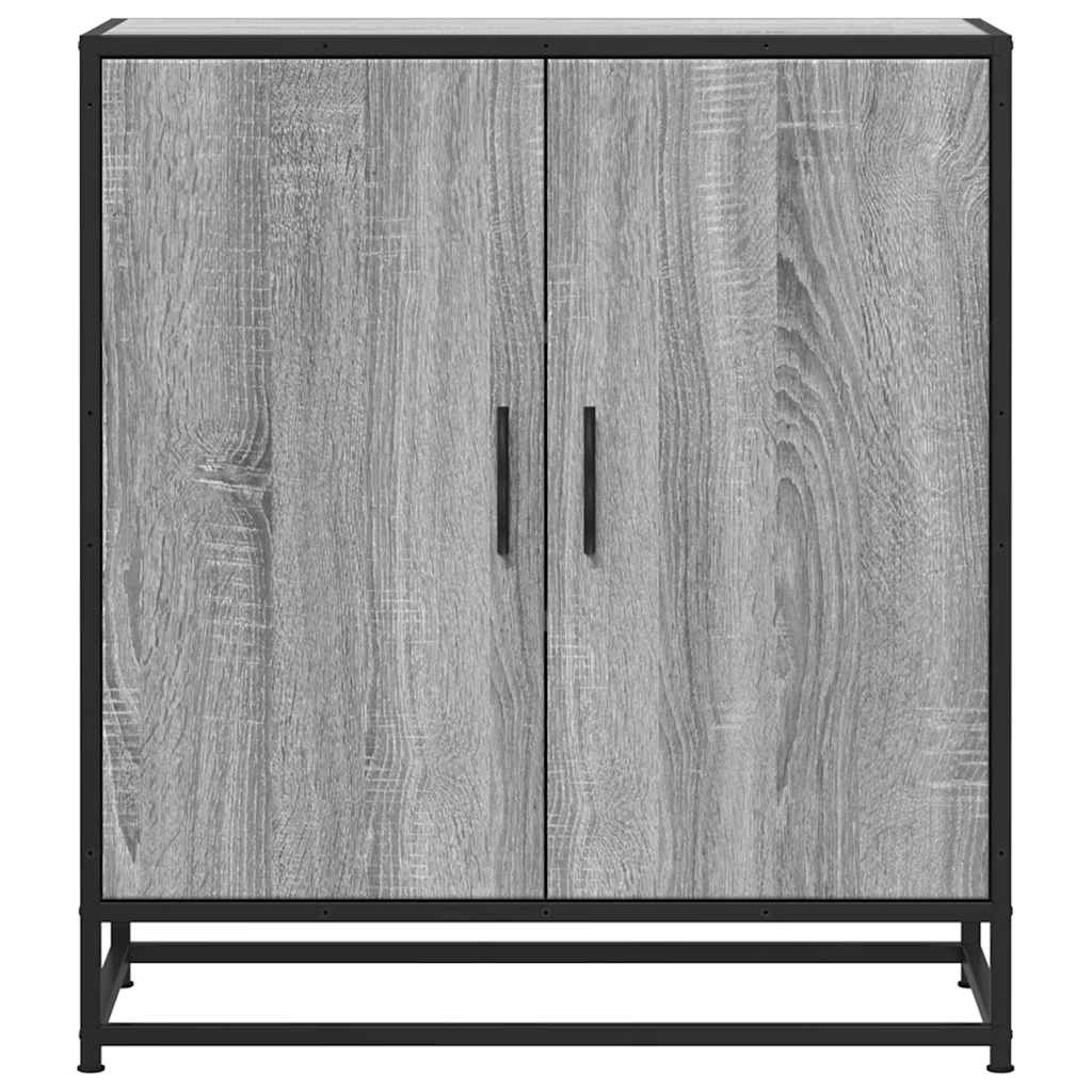 Skjenk grå sonoma 68x35x76 cm konstruert tre og metall