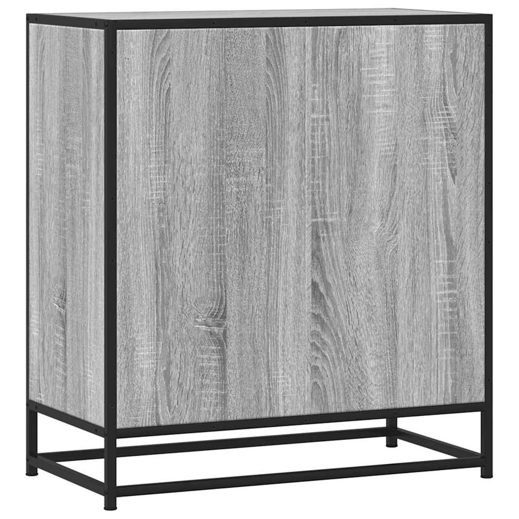 Skjenk grå sonoma 68x35x76 cm konstruert tre og metall