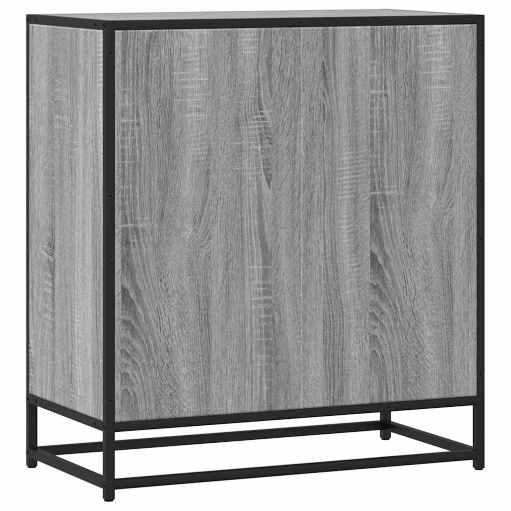 Skjenk grå sonoma 68x35x76 cm konstruert tre og metall