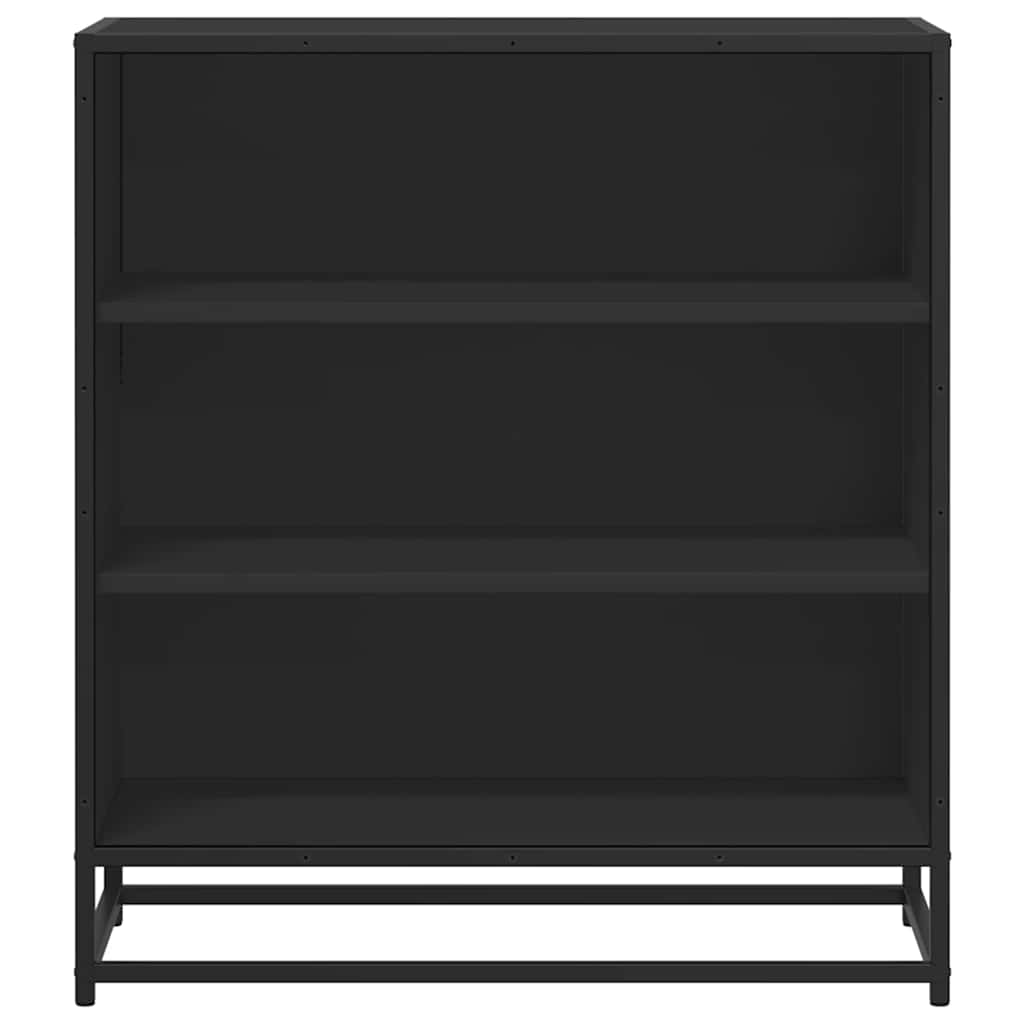 Skjenk svart 68x35x76 cm konstruert tre og metall