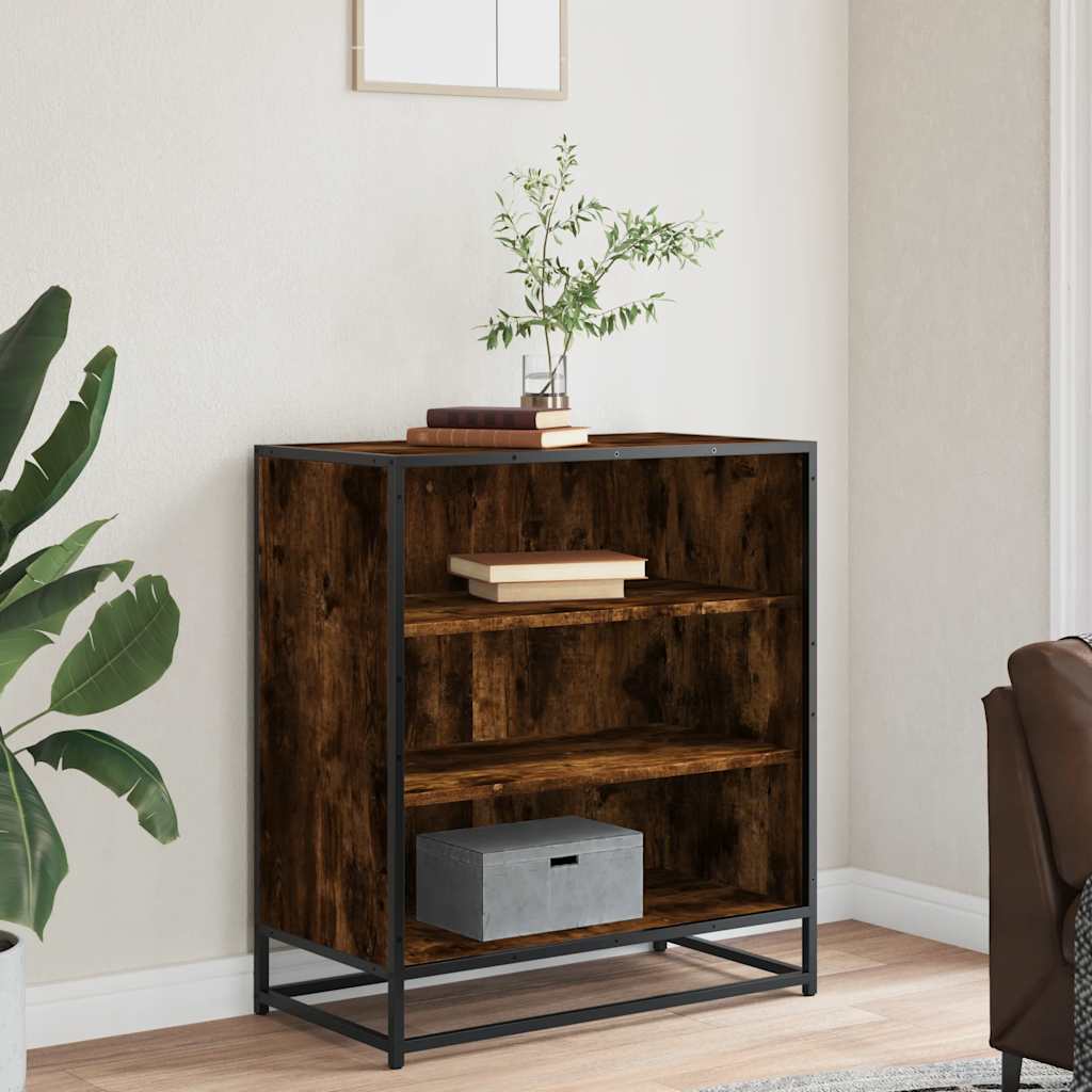 Skjenk røkt eik 68x35x76 cm konstruert tre og metall