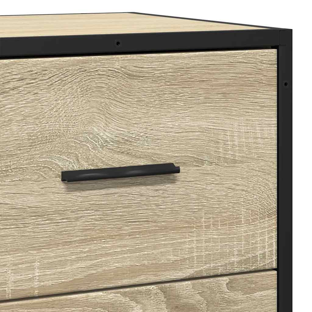 Skjenk sonoma eik 68x35x76 cm konstruert tre