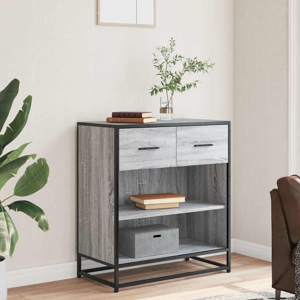 Skjenk grå sonoma 68x35x76 cm konstruert tre