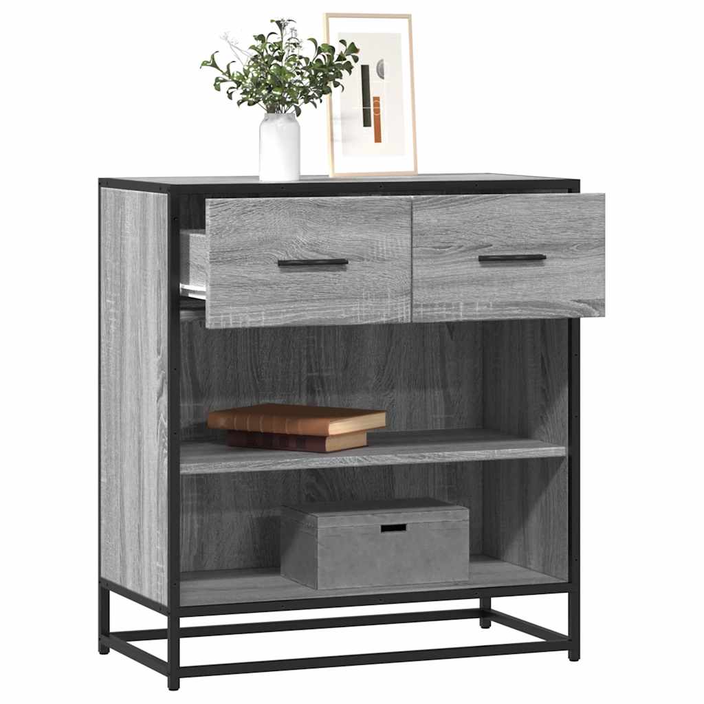 Skjenk grå sonoma 68x35x76 cm konstruert tre