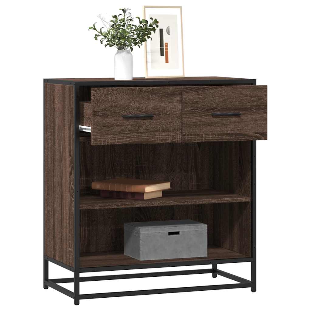 Skjenk brun eik 68x35x76 cm konstruert tre
