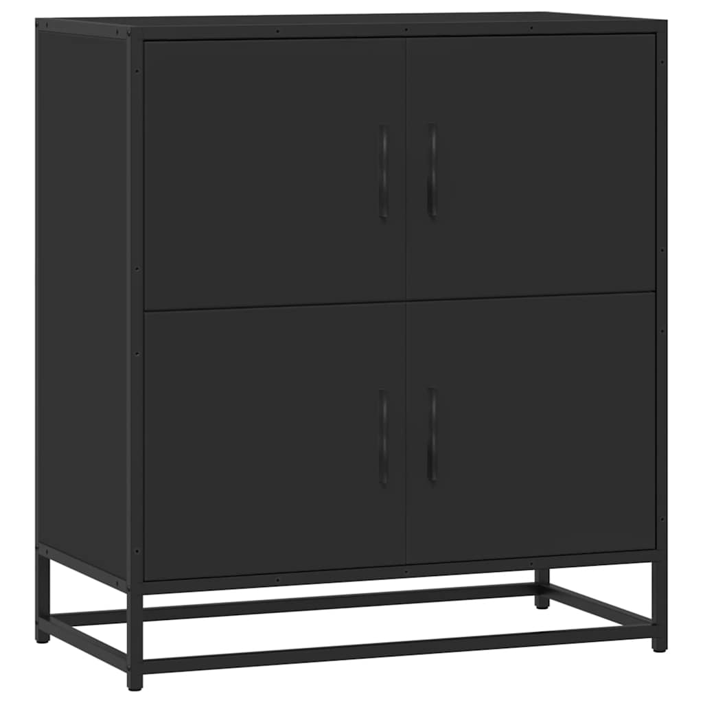 Skjenk svart 68x35x76 cm konstruert tre
