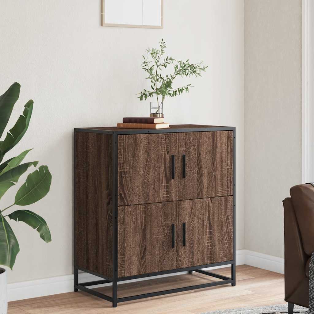 Skjenk brun eik 68x35x76 cm konstruert tre