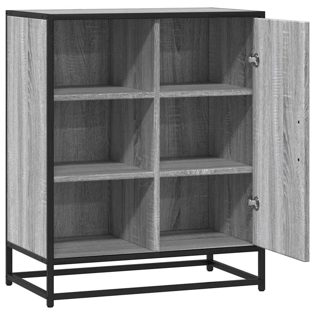 Skjenk grå sonoma 62x35x76 cm konstruert tre