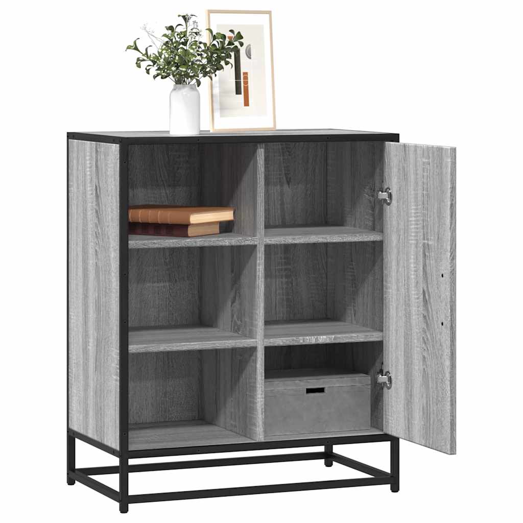 Skjenk grå sonoma 62x35x76 cm konstruert tre