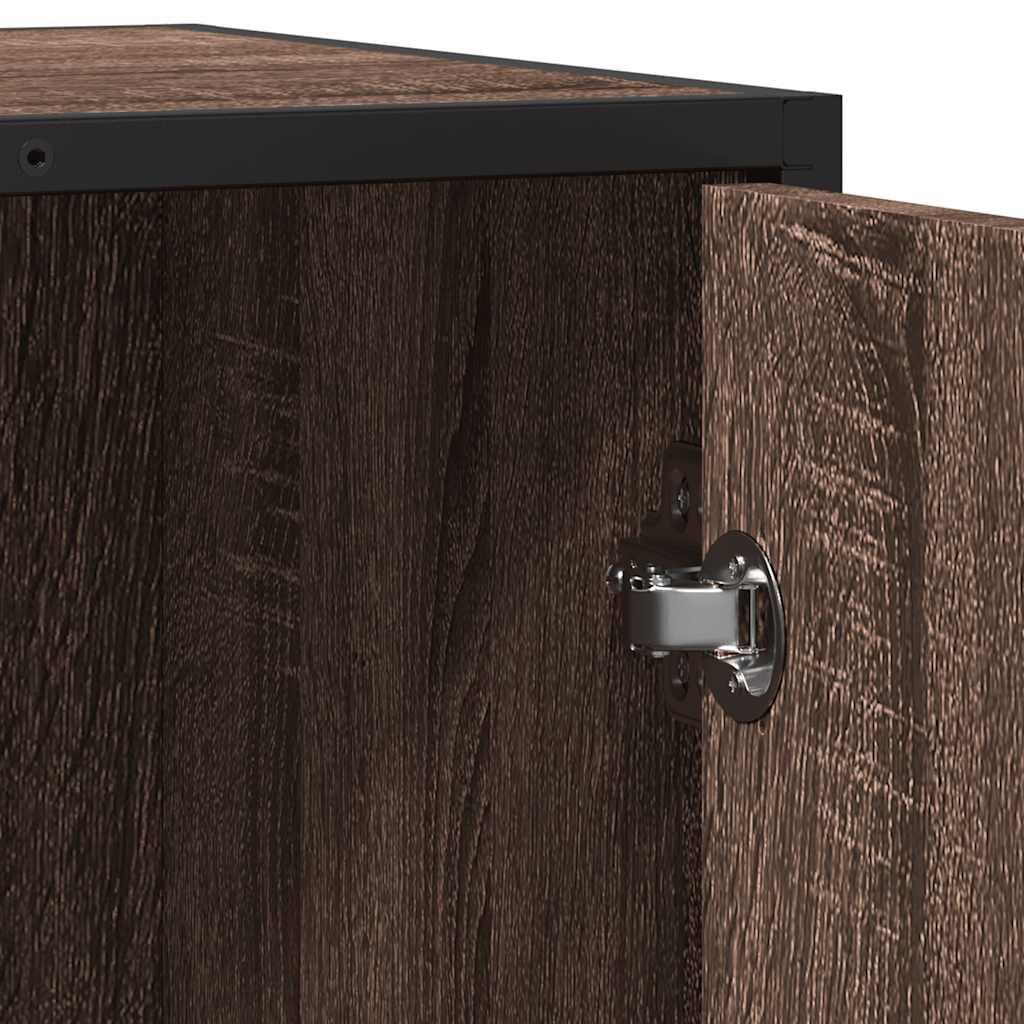 Skjenk brun eik 62x35x76 cm konstruert tre