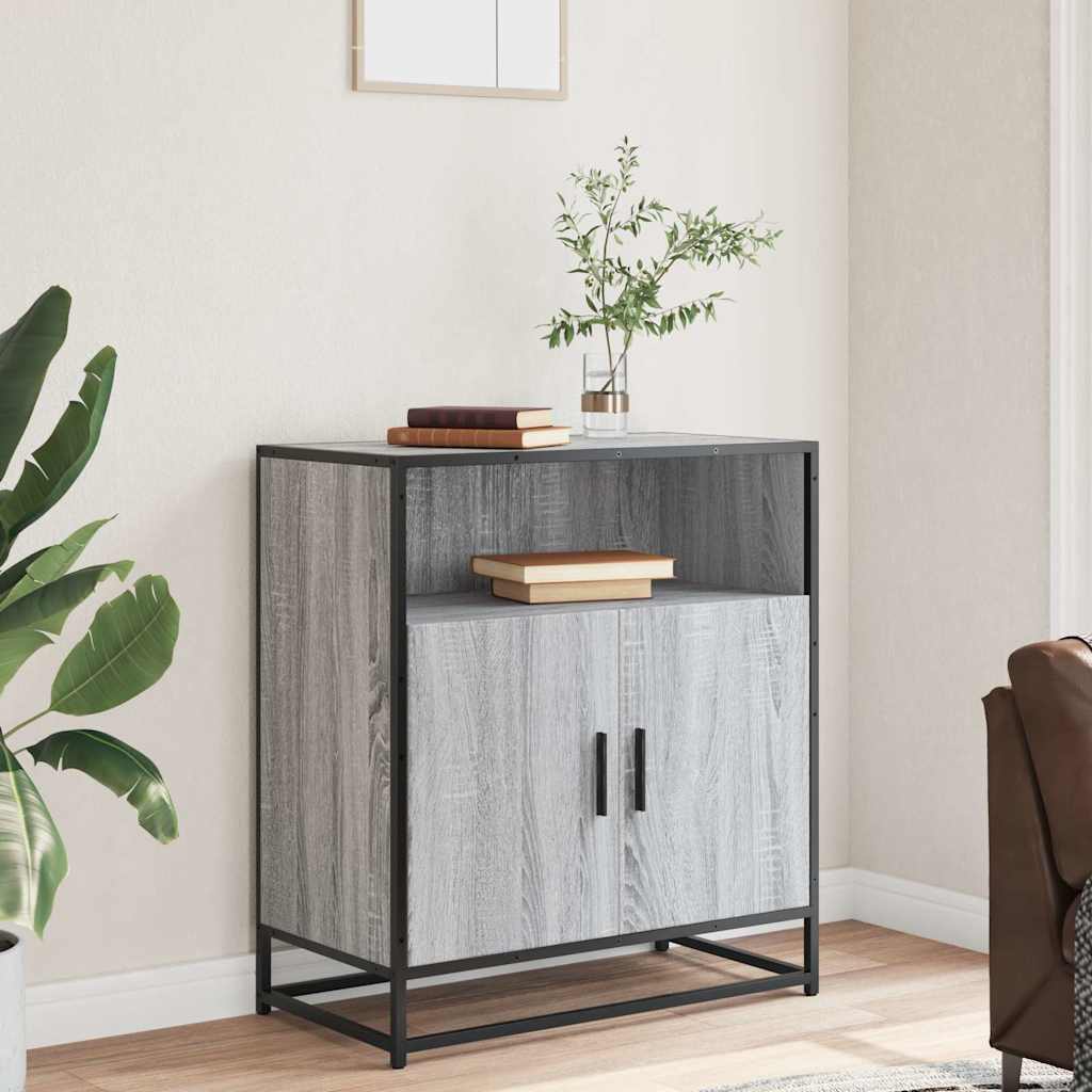 Skjenk grå sonoma 68x35x76 cm konstruert tre