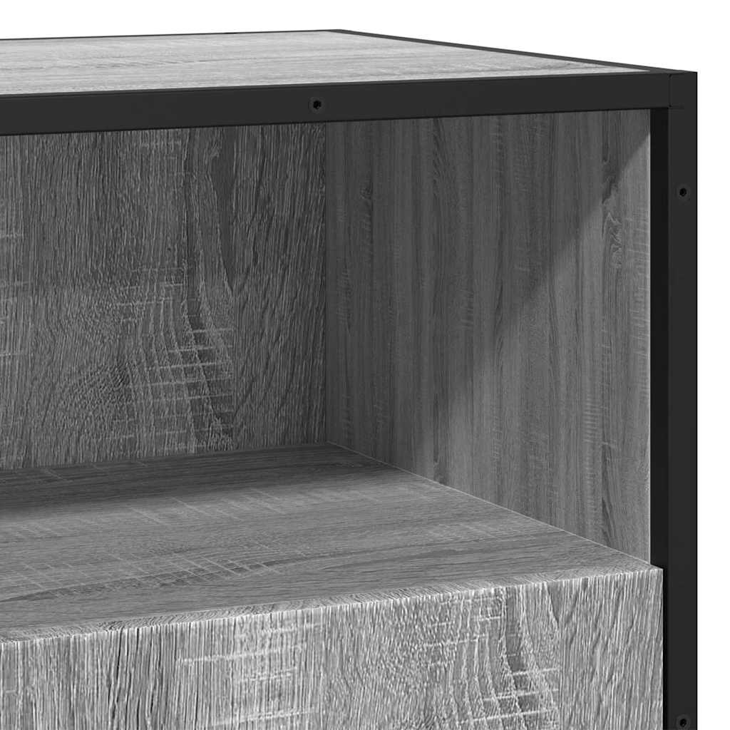 Skjenk grå sonoma 68x35x76 cm konstruert tre