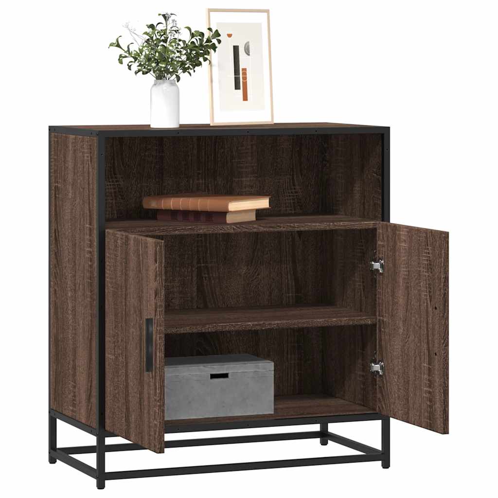 Skjenk brun eik 68x35x76 cm konstruert tre