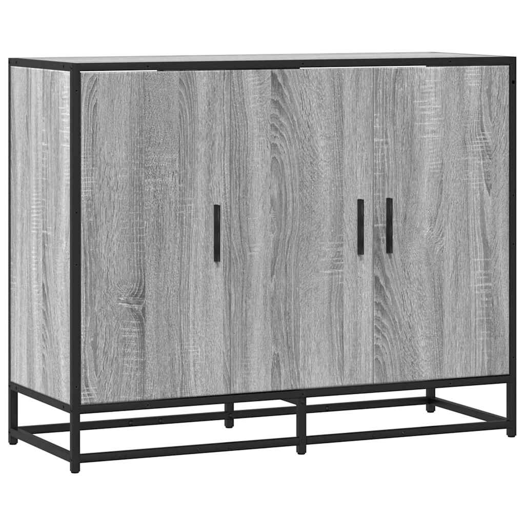 Skjenk grå sonoma 94x35x76 cm konstruert tre