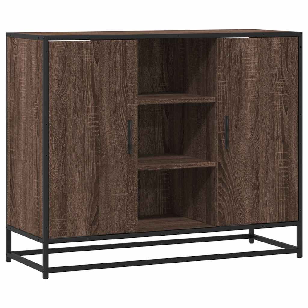 Skjenk brun eik 92x35x76 cm konstruert tre