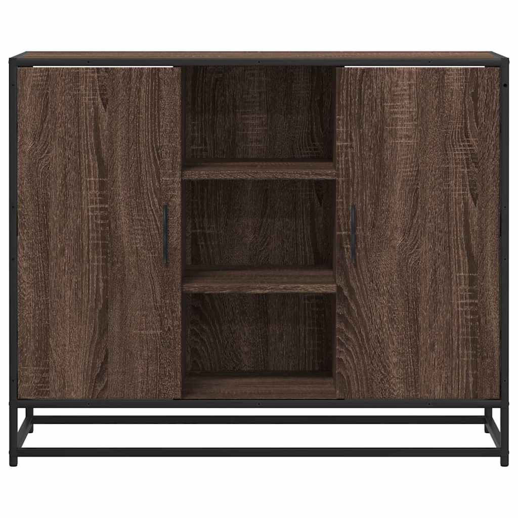 Skjenk brun eik 92x35x76 cm konstruert tre
