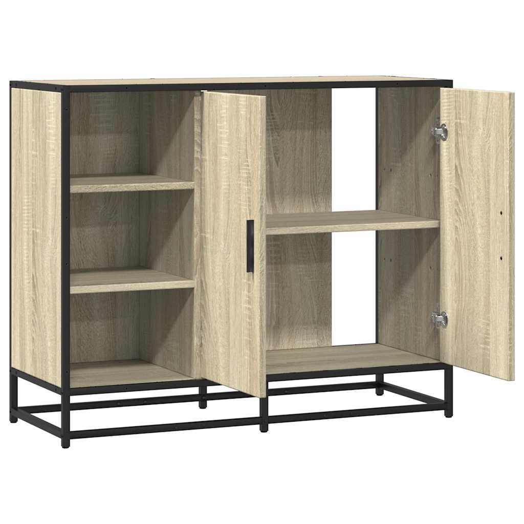 Skjenk sonoma eik 92x35x76 cm konstruert tre