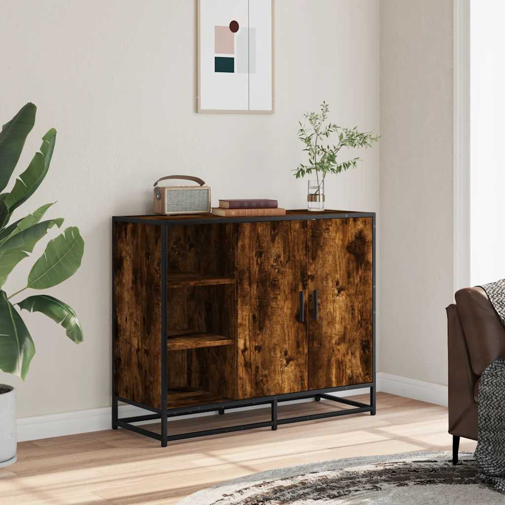 Skjenk røkt eik 92x35x76 cm konstruert tre