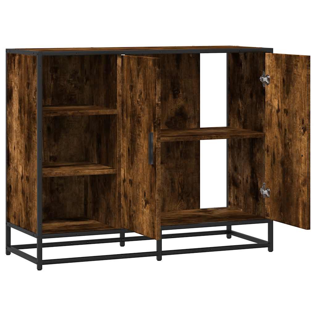 Skjenk røkt eik 92x35x76 cm konstruert tre