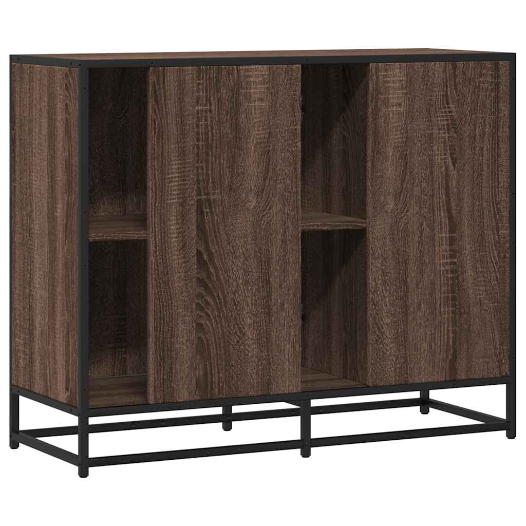 Skjenk brun eik 92x35x76 cm konstruert tre