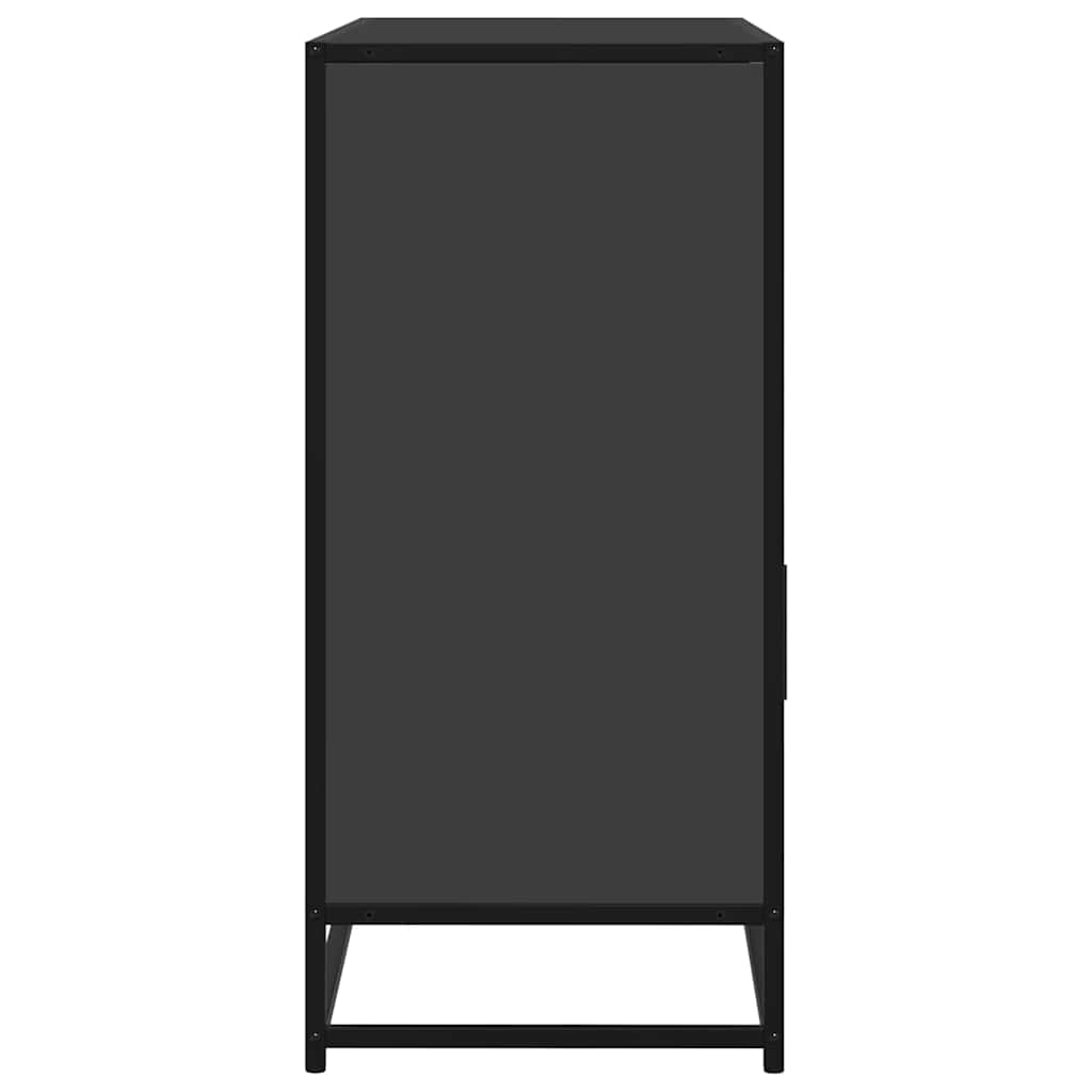 Skjenk svart 100x35x76 cm konstruert tre