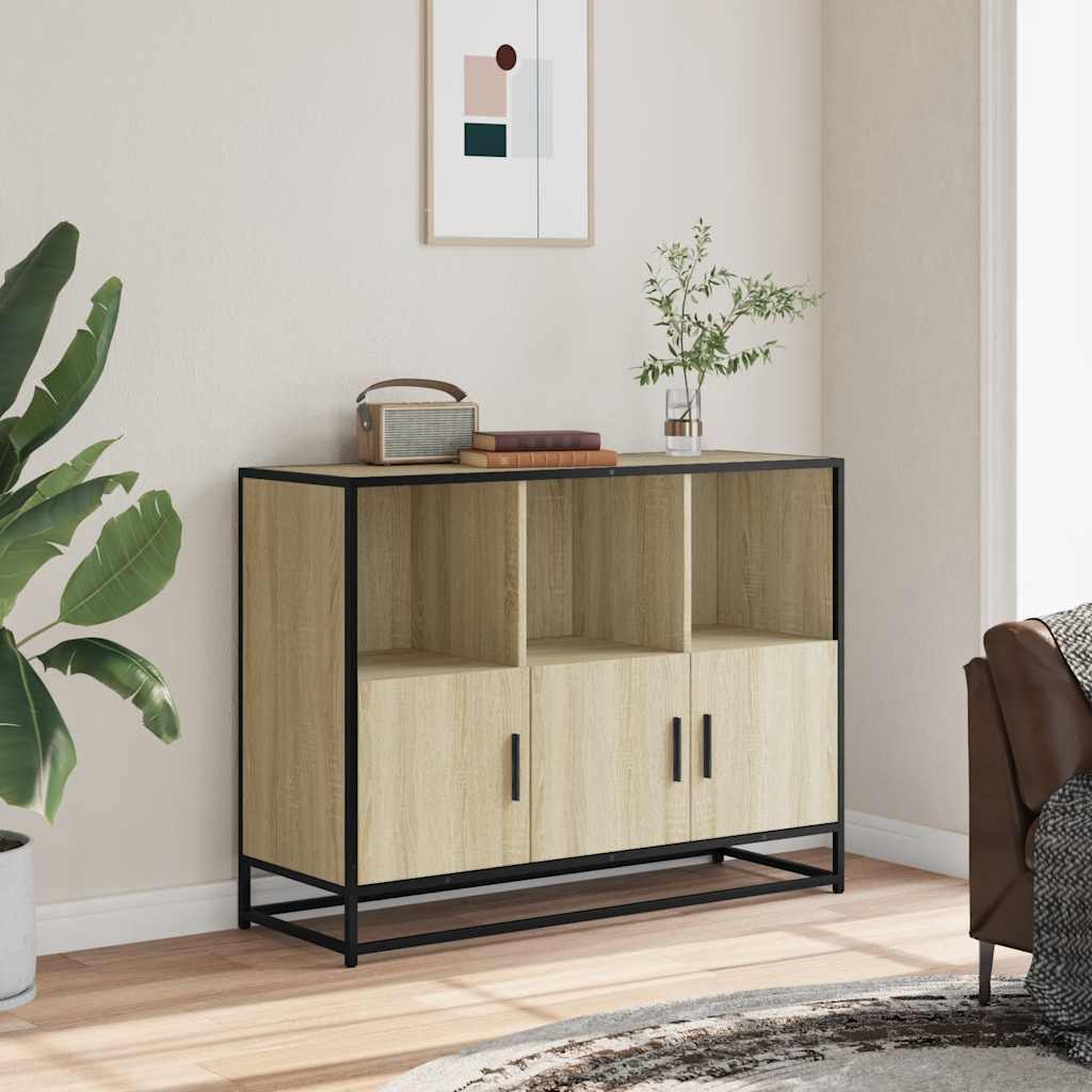 Skjenk sonoma eik 100x35x76 cm konstruert tre