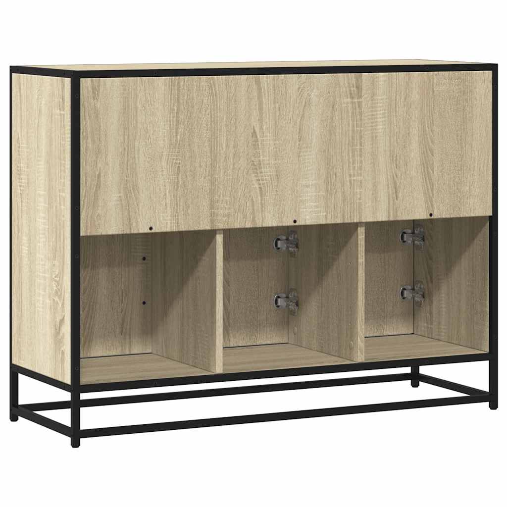 Skjenk sonoma eik 100x35x76 cm konstruert tre