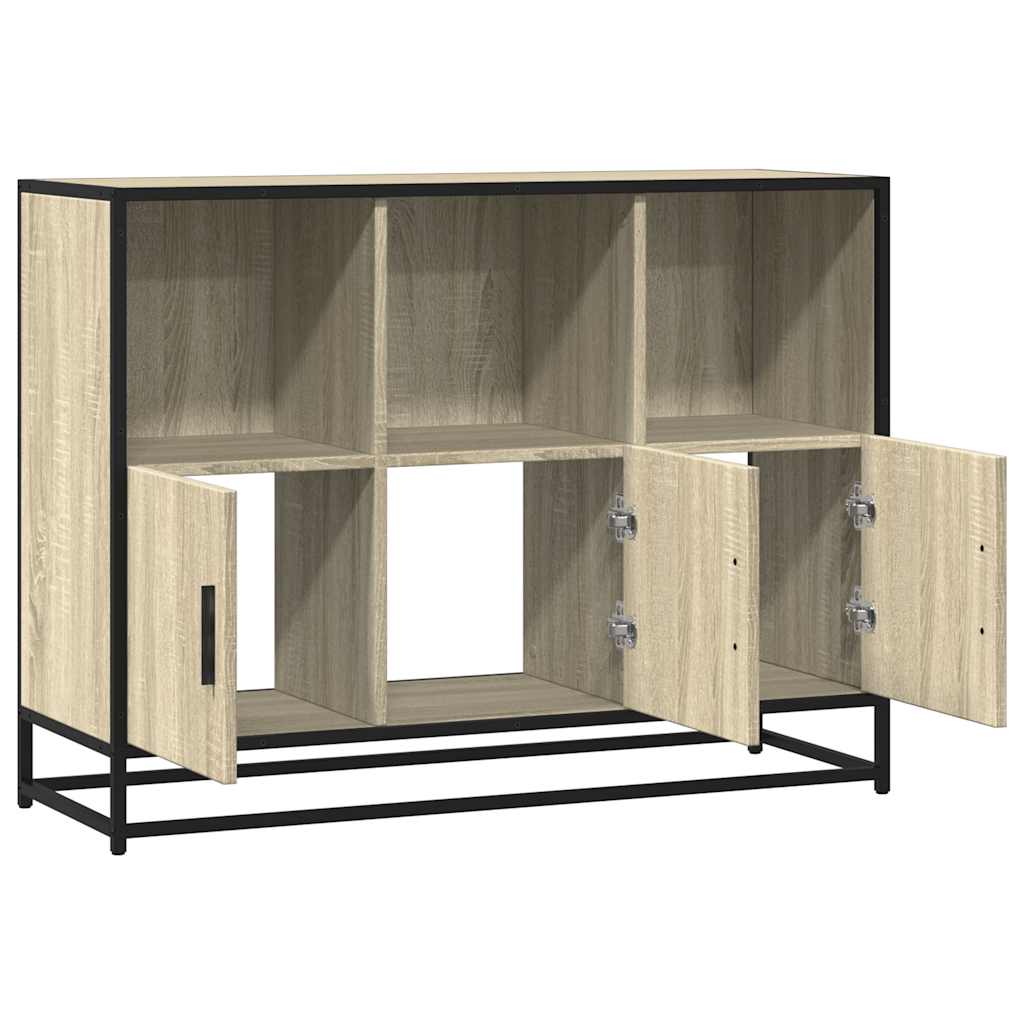 Skjenk sonoma eik 100x35x76 cm konstruert tre