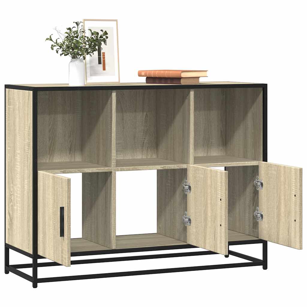 Skjenk sonoma eik 100x35x76 cm konstruert tre