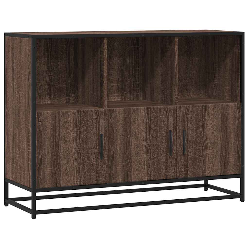 Skjenk brun eik 100x35x76 cm konstruert tre
