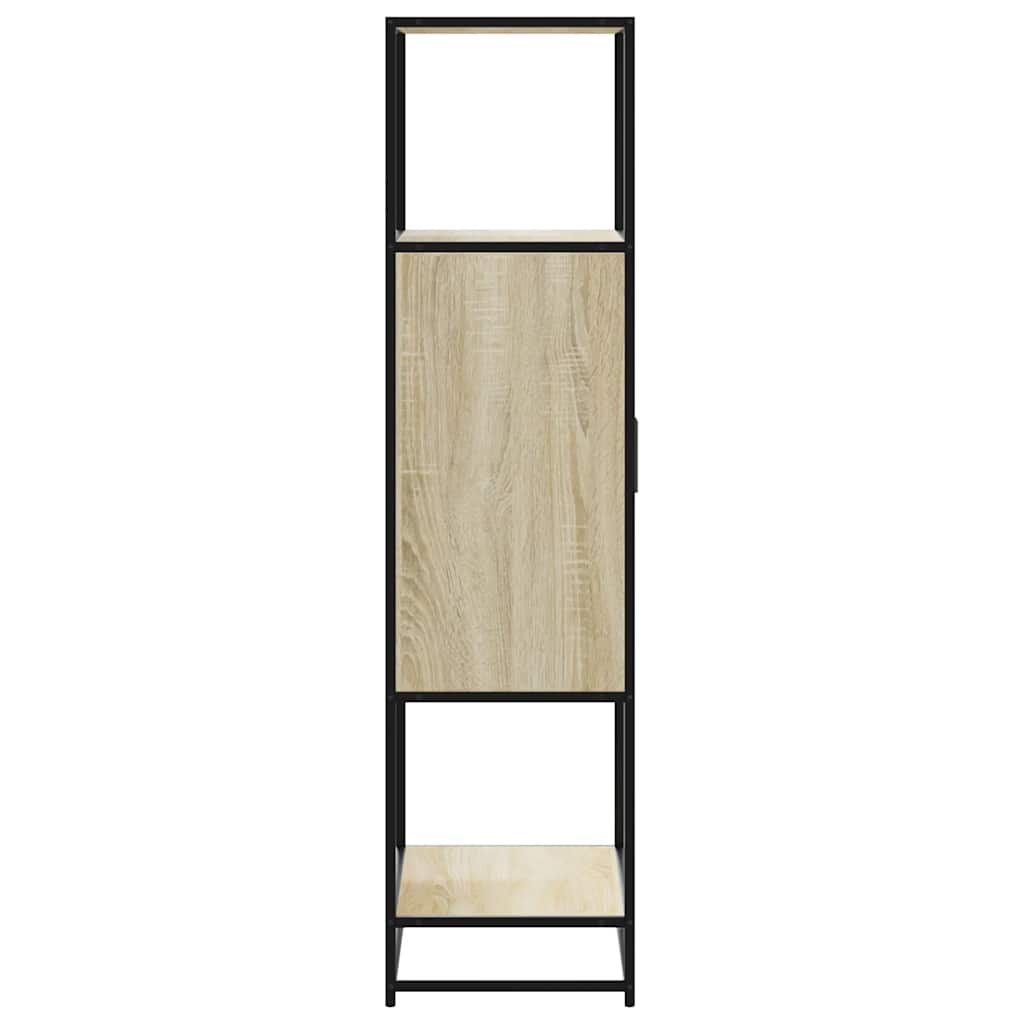 Highboard sonoma eik 68x35x139 cm konstruert tre og metall