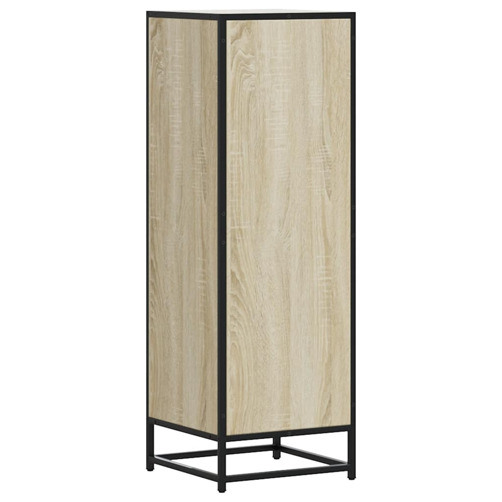 Highboard sonoma eik 35,5x35x106,5 cm konstruert tre og metall