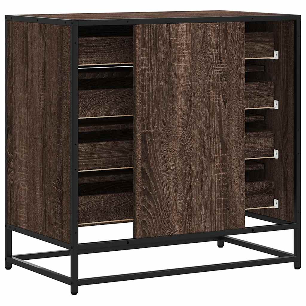 Kommode brun eik 70x41x70 cm konstruert tre