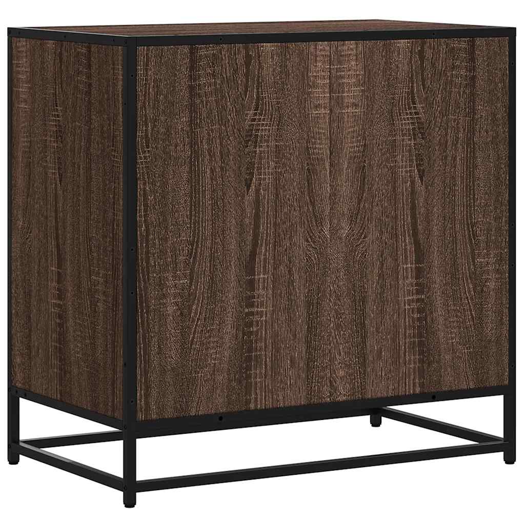 Kommode brun eik 70x41x70 cm konstruert tre