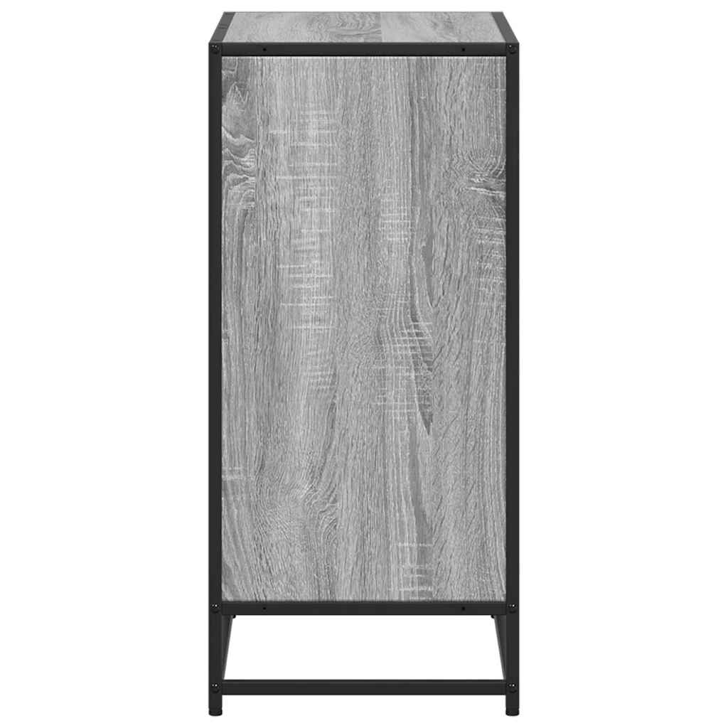 Bokhylle grå sonoma 60x35x76 cm konstruert tre