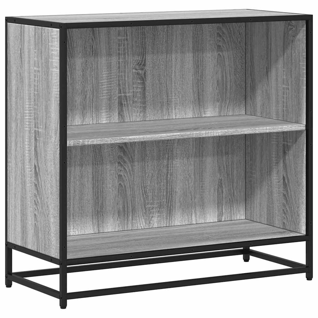 Bokhylle grå sonoma 80,5x35x76 cm konstruert tre