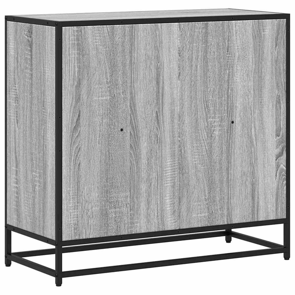 Bokhylle grå sonoma 80,5x35x76 cm konstruert tre