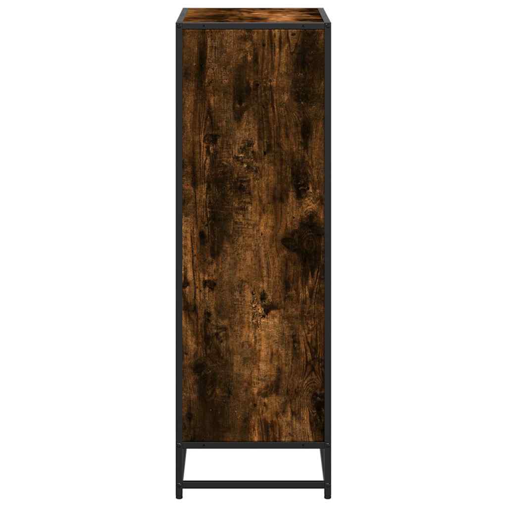 Bokhylle røkt eik 60x35x107,5 cm konstruert tre