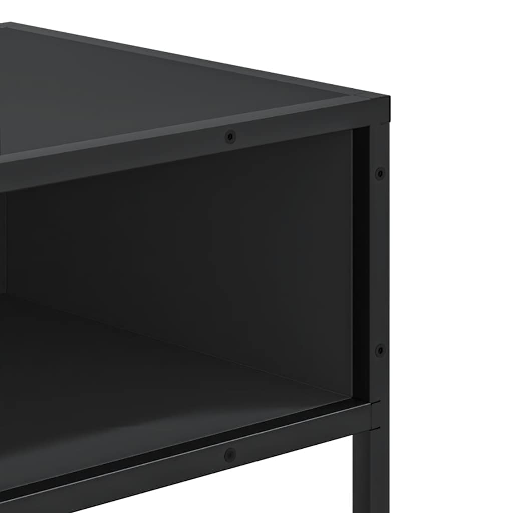 Konsollbord svart 90x35x80 cm konstruert tre