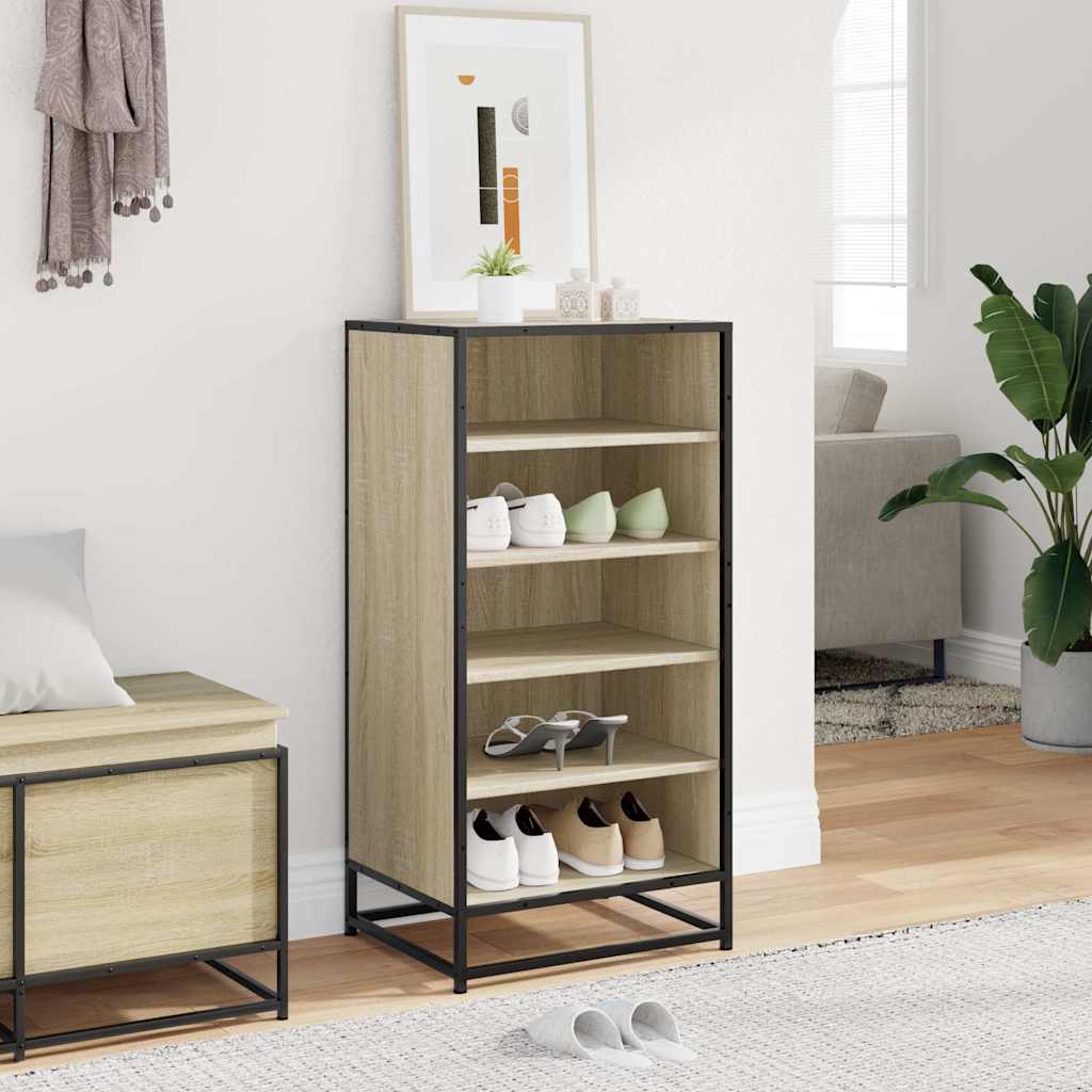 Skohylle sonoma eik 48x38x97,5 cm konstruert tre