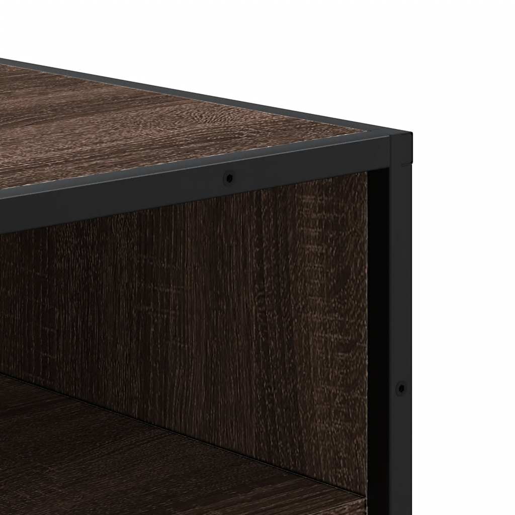 Skohylle brun eik 48x38x97,5 cm konstruert tre