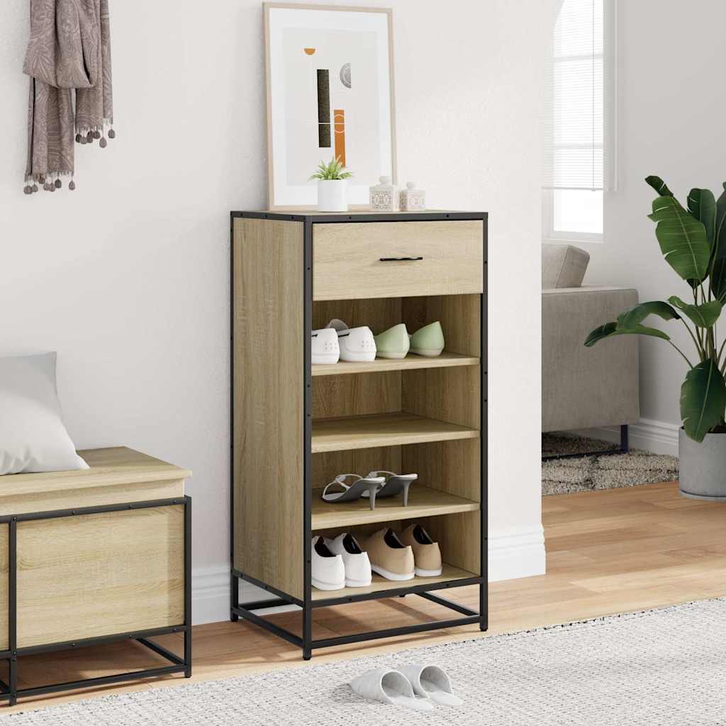 Skohylle sonoma eik 48x38x97,5 cm konstruert tre
