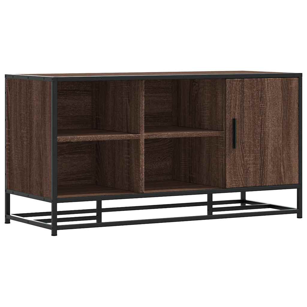 Skobenk brun eik 100x40x53,5 cm konstruert tre og metall