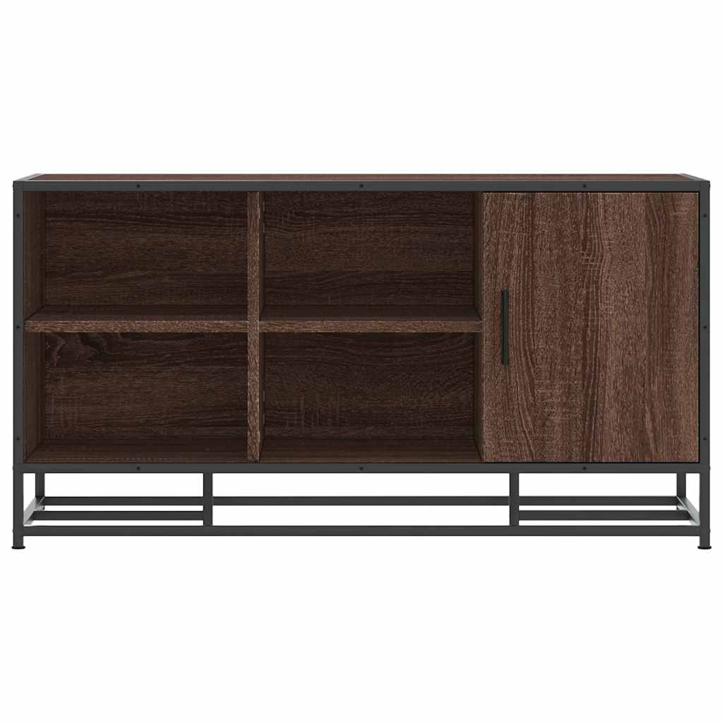 Skobenk brun eik 100x40x53,5 cm konstruert tre og metall