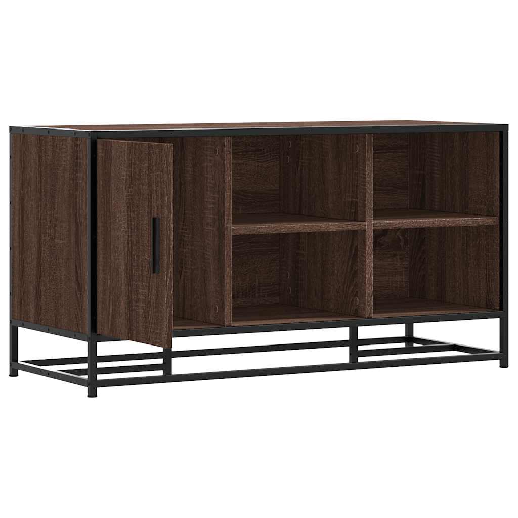 Skobenk brun eik 100x40x53,5 cm konstruert tre og metall